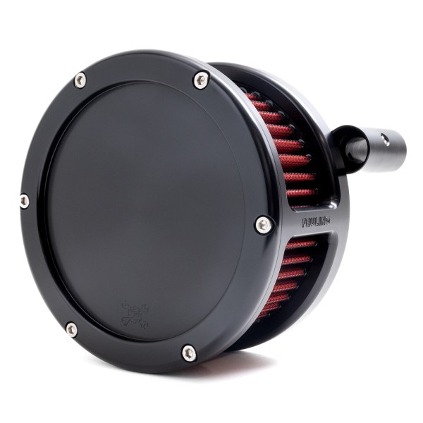 BA Air Cleaner Kit, Black finish, Red filter