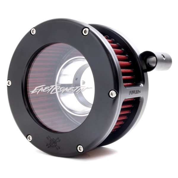 EAST COASTIN BA Air Cleaner Kit, Black finish, Red filter