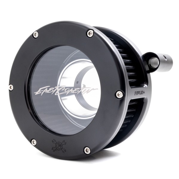 EAST COASTIN BA Air Cleaner Kit, Black finish, Black filter