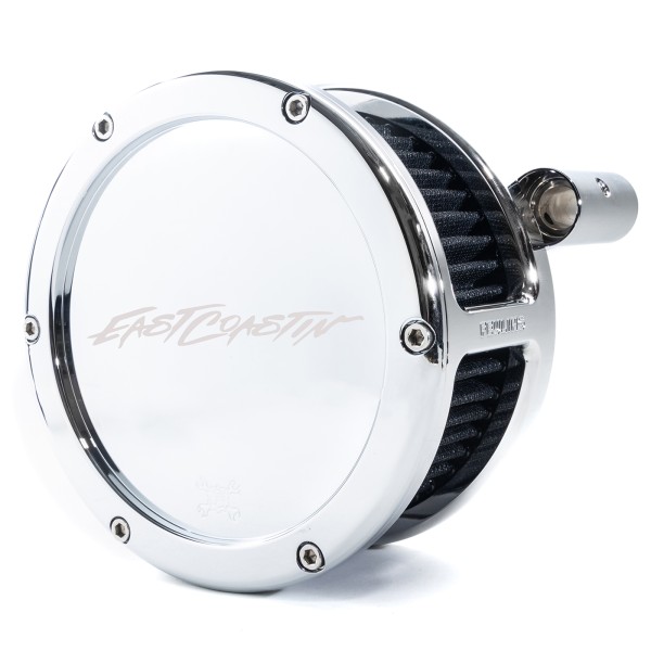 EAST COASTIN BA Air Cleaner Kit, Chrome finish, Black filter