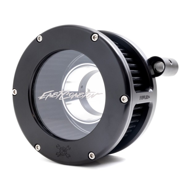 EAST COASTIN BA Air Cleaner Kit, Black finish, Black filter