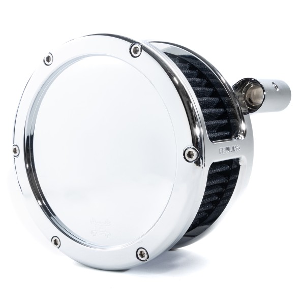 BA Air Cleaner Kit, Chrome finish, Black filter