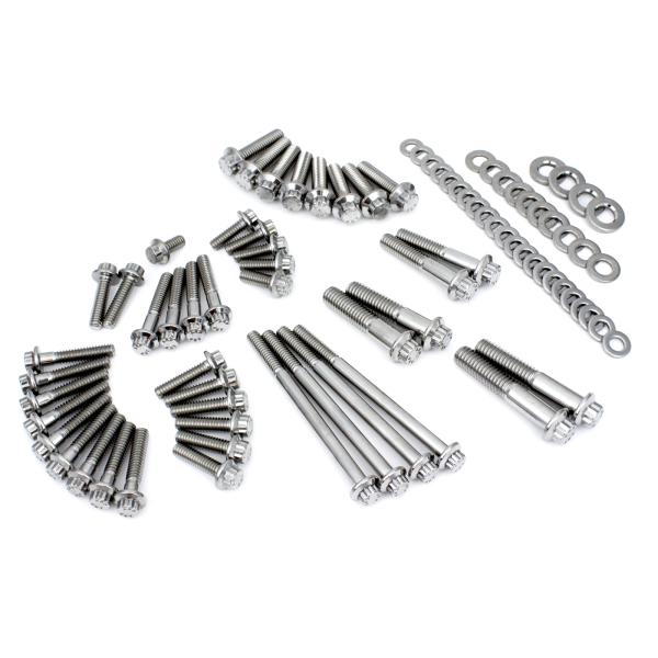 M8 Softail 18 Primary and Transmission Stainless 12 point kit