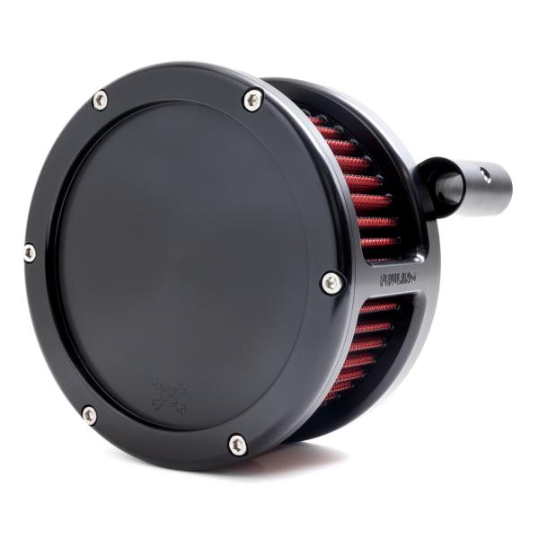 BA Air Cleaner Kit, Black finish, Red filter