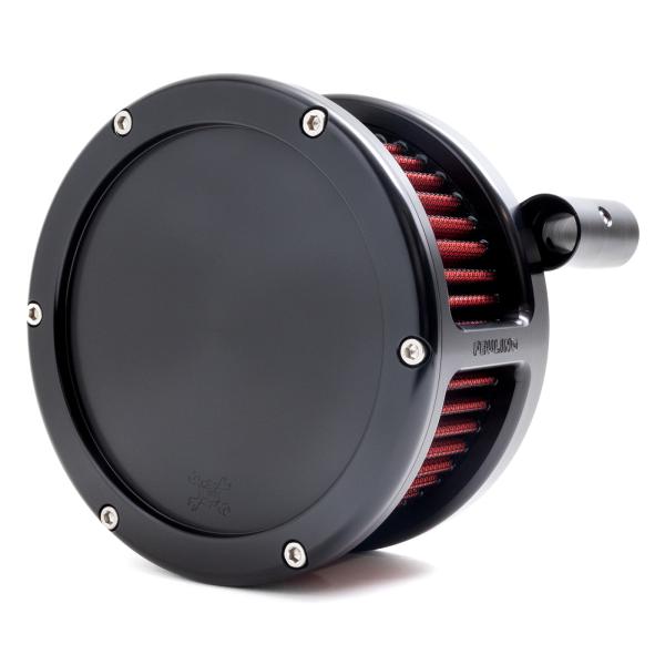 BA Air Cleaner Kit, Black finish, Red filter