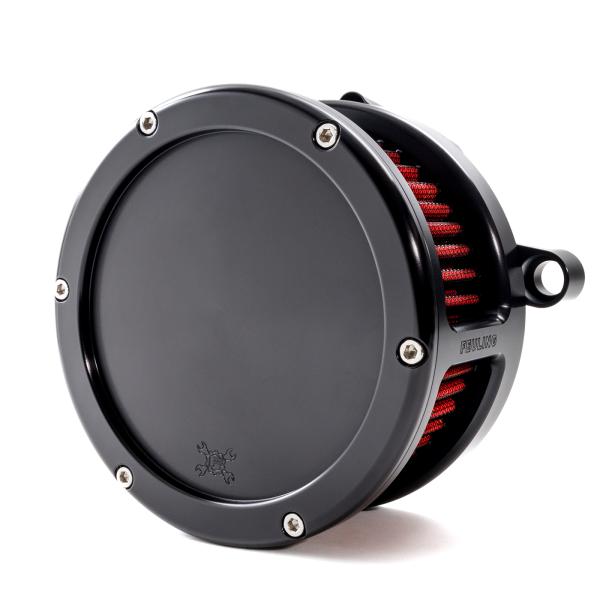 BA Air Cleaner Kit, Black finish, Red filter