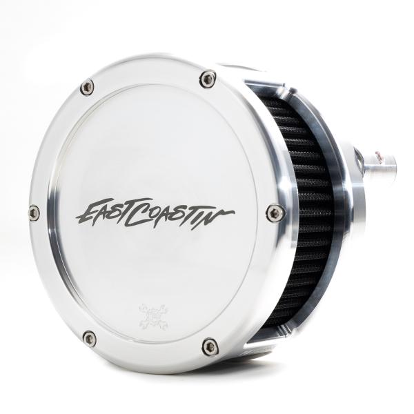 EAST COASTIN BA Air Cleaner Kit, Raw finish, Black filter