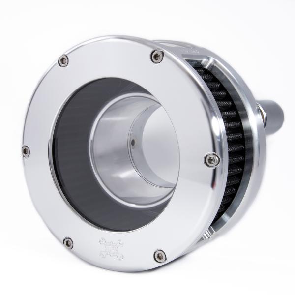 BA Air Cleaner Kit, Raw finish, Black filter