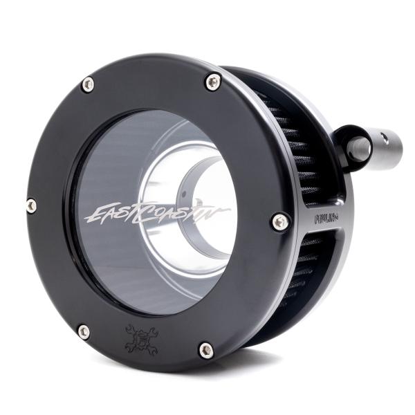 EAST COASTIN BA Air Cleaner Kit, Black finish, Black filter