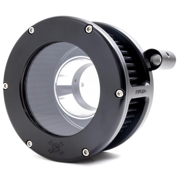 BA Air Cleaner Kit, Black finish, Black filter