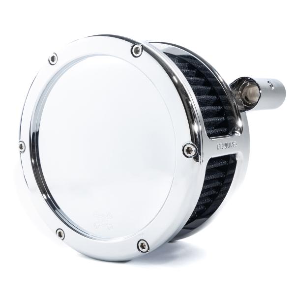 BA Air Cleaner Kit, Chrome finish, Black filter