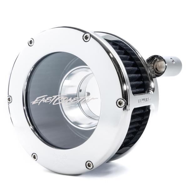 EAST COASTIN BA Air Cleaner Kit, Chrome finish, Black filter