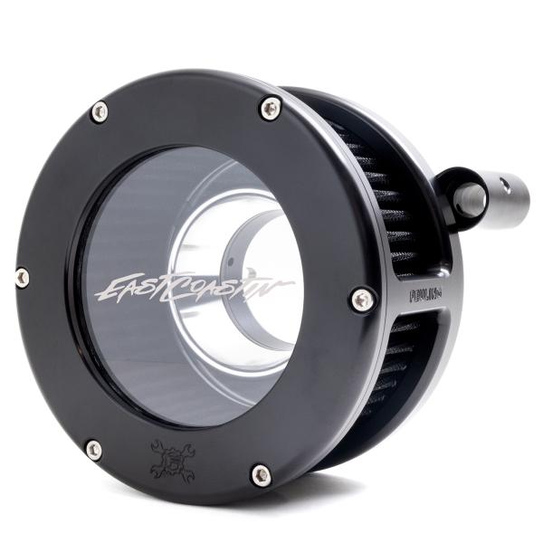 EAST COASTIN BA Air Cleaner Kit, Black finish, Black filter