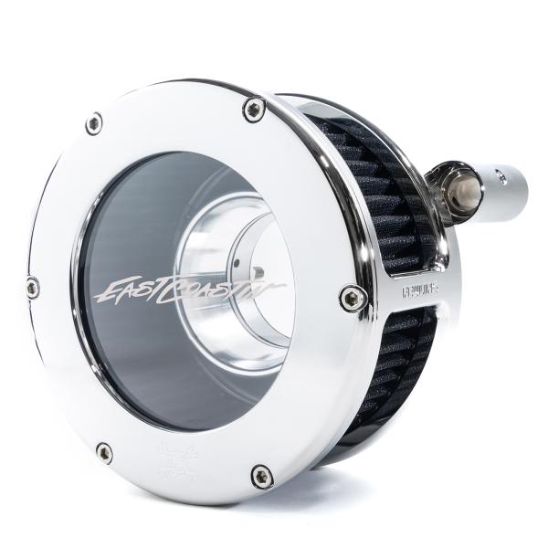 EAST COASTIN BA Air Cleaner Kit, Chrome finish, Black filter