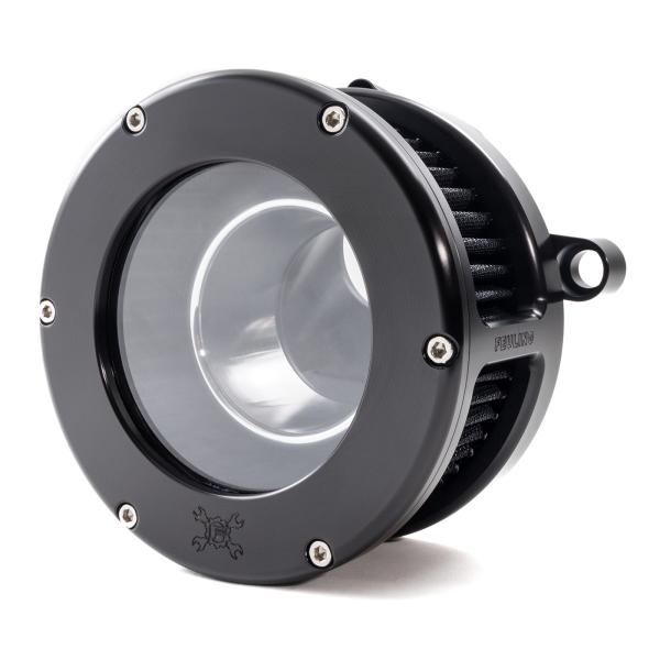 BA Air Cleaner Kit, Black finish, Black filter